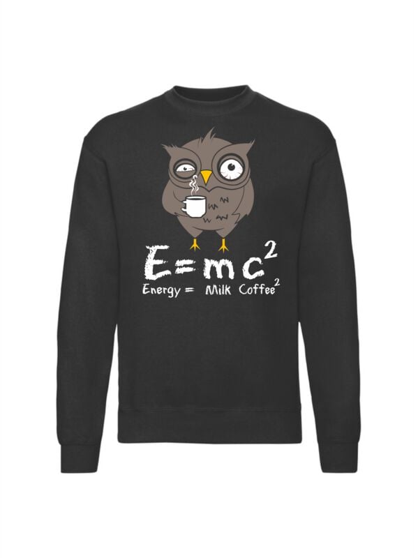 Tierisch Energy = Milk Coffee Sweatshirt black - Image 2