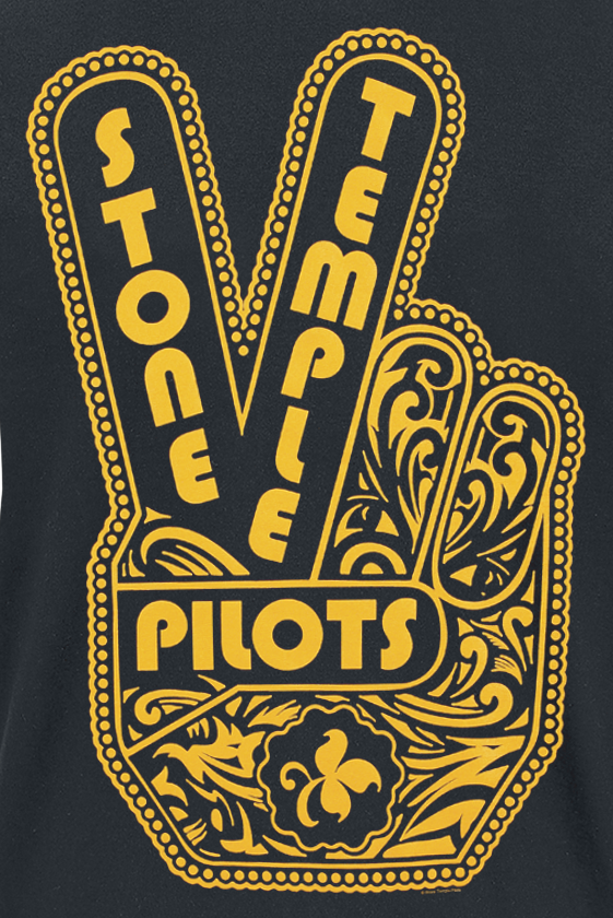 Stone Temple Pilots Peace Hand T-Shirt black - Image 3