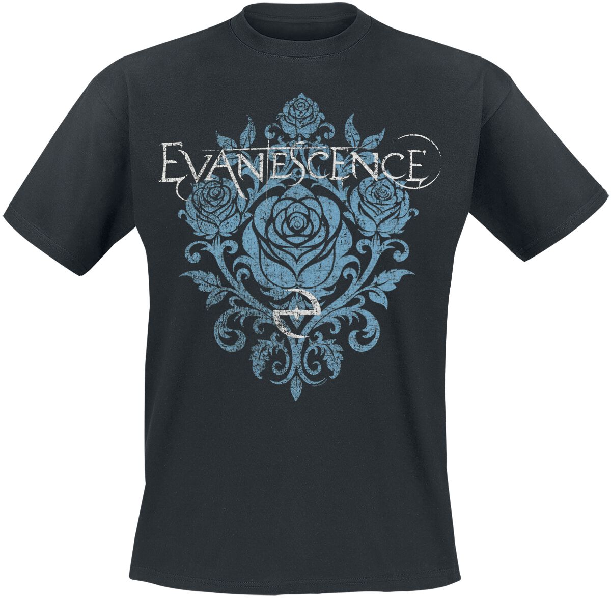 Evanescence Blue Rose T-Shirt black - Image 2