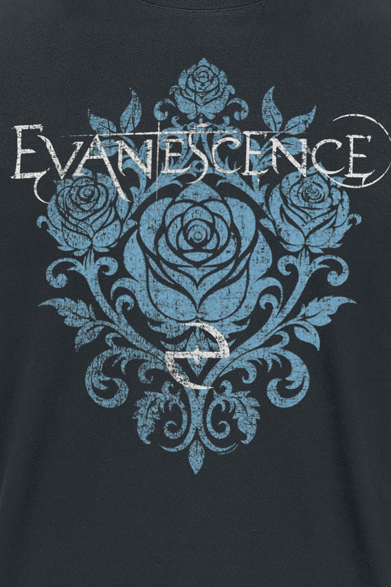 Evanescence Blue Rose T-Shirt black - Image 3