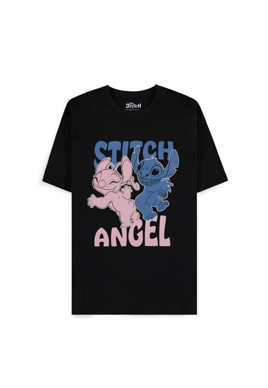 Lilo & Stitch Stitch and Angel T-Shirt black - Image 2