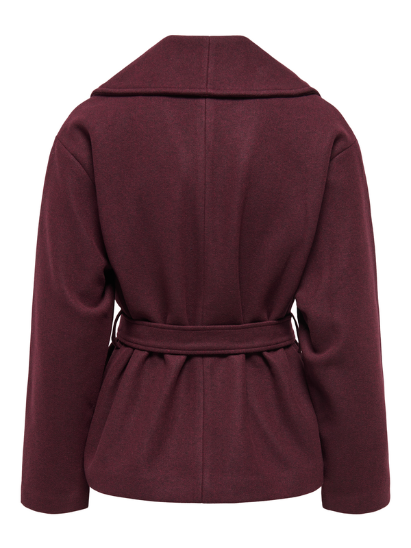 Only 15314352 Port Royale MELANGE Short Coat wine red - Image 3