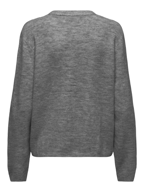 Only ONLSIMONI L/S O-NECK CARDIGAN KNT NOOS Cardigan mottled grey - Image 3