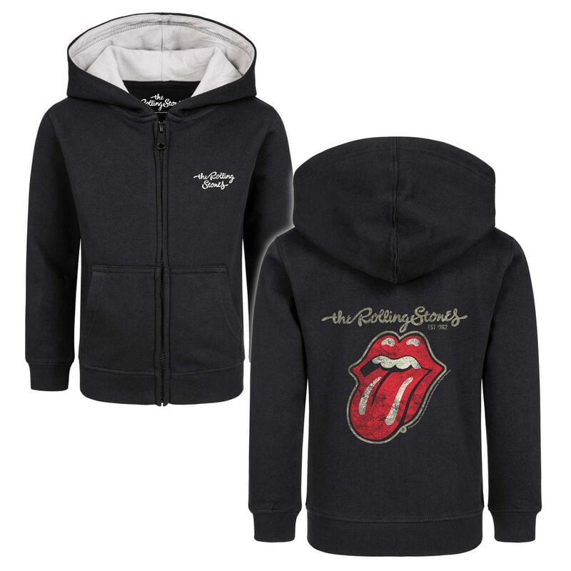 The Rolling Stones Metal-Kids - Classic Tongue Kids' hooded jackets black - Image 2