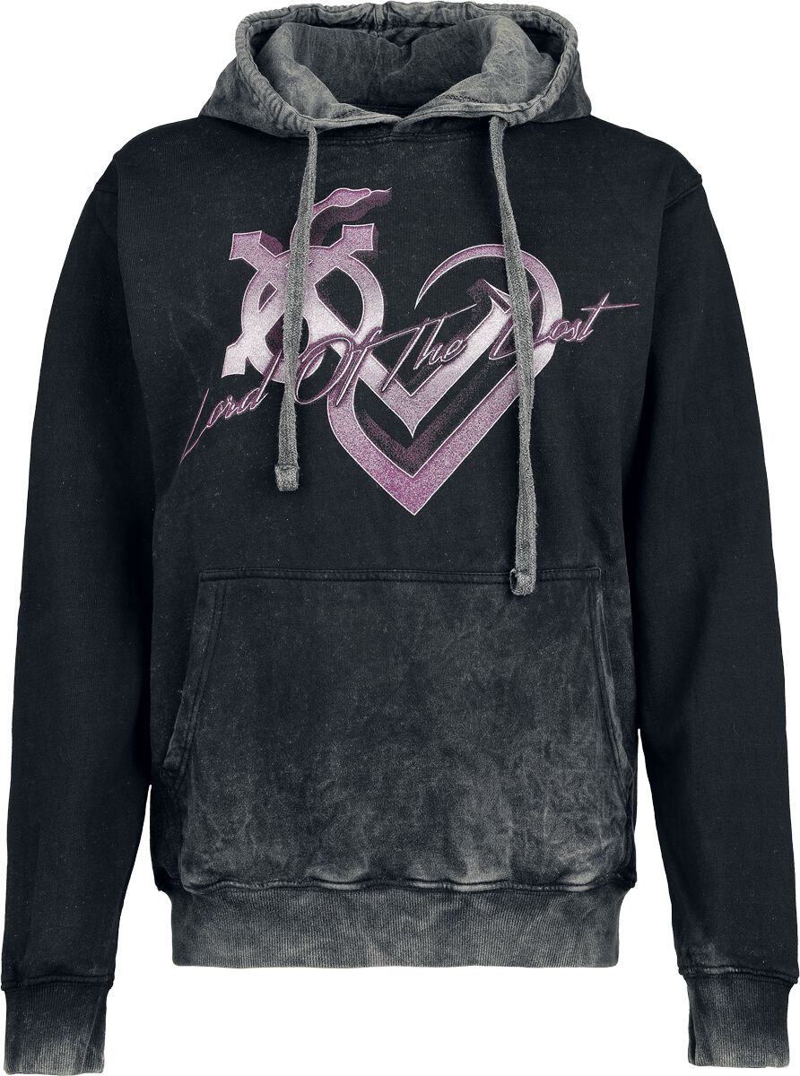 Lord Of The Lost Retro Heart Hoodie grey - Image 2