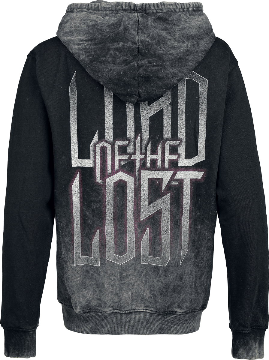 Lord Of The Lost Retro Heart Hoodie grey - Image 3