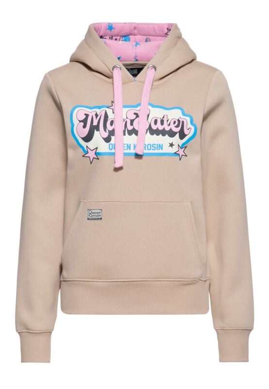 Queen Kerosin Maneater Hoodie Hoodie beige - Image 2