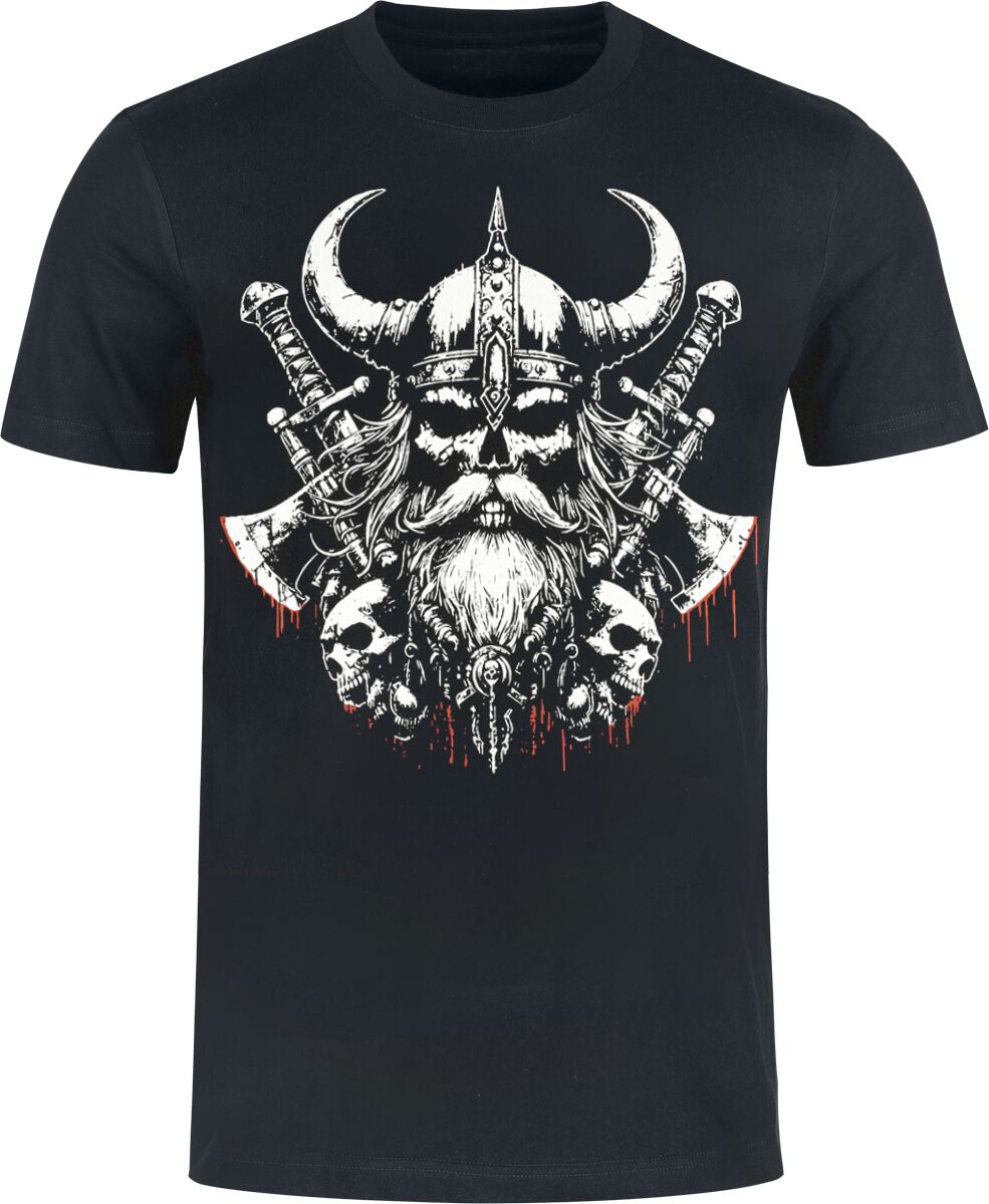 Valhalla is calling - No Fight No Glory - Nordic Warrior Viking Blood T-Shirt black - Image 2