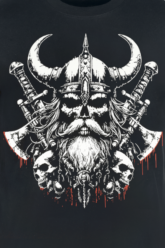 Valhalla is calling - No Fight No Glory - Nordic Warrior Viking Blood T-Shirt black - Image 3