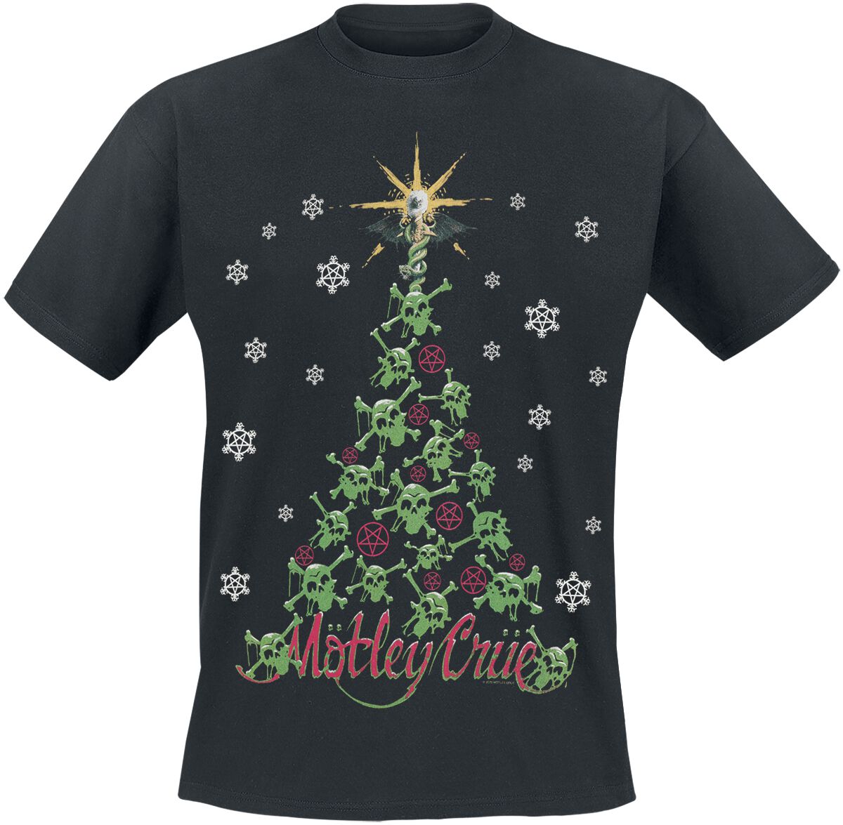 Mötley Crüe All I Want For Christmas Is Crue T-Shirt black - Image 2