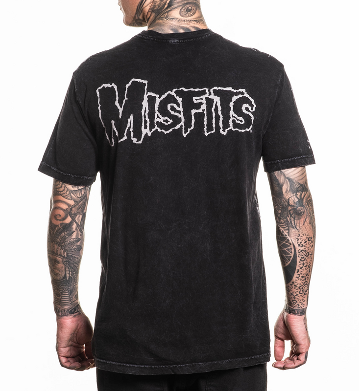 Affliction Misfits - Skull T-Shirt black - Image 3