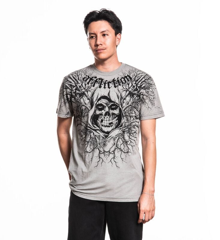 Affliction Misfits - Reaper T-Shirt grey - Image 2
