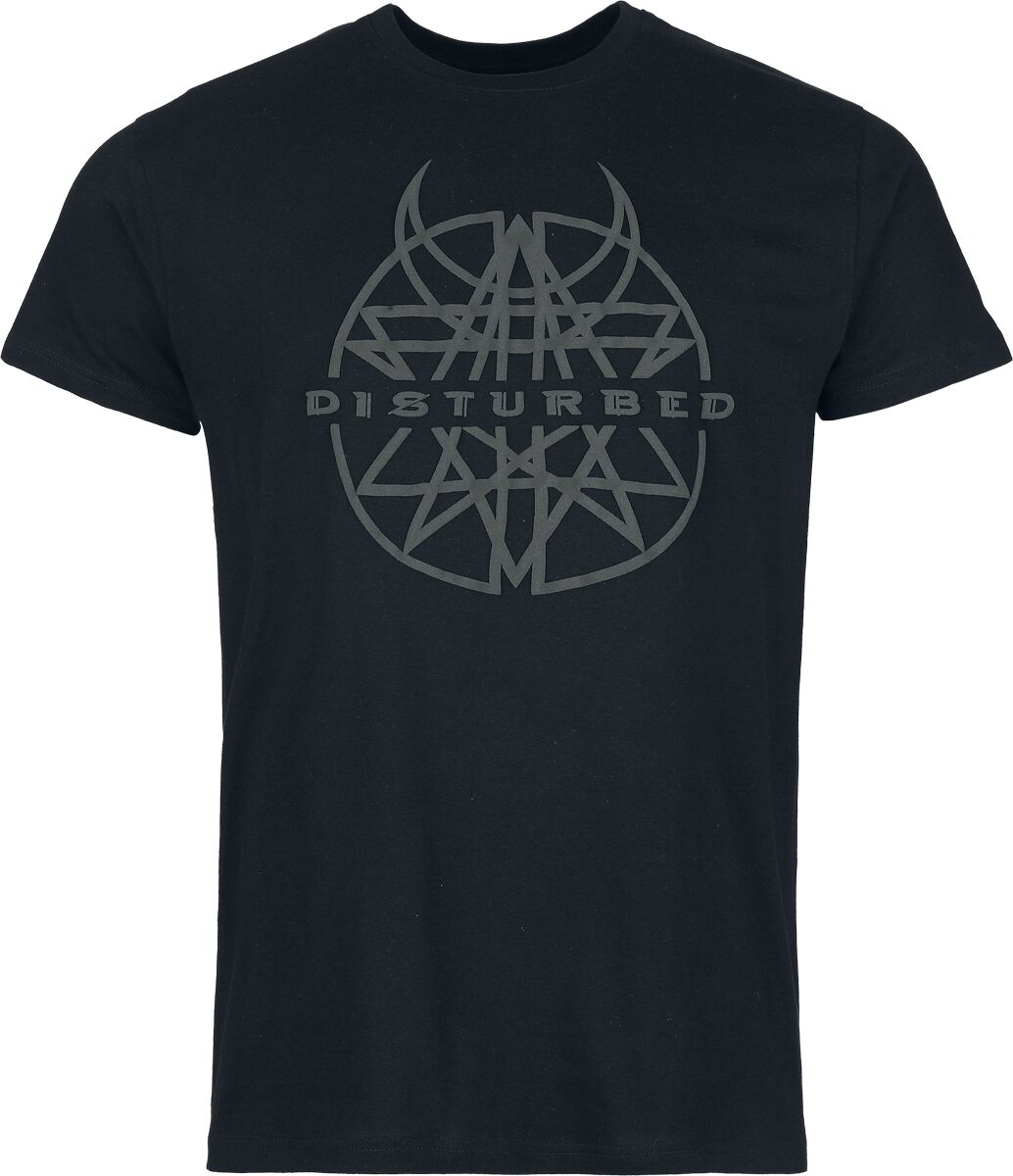 Disturbed Logo 3D Druck T-Shirt black - Image 2