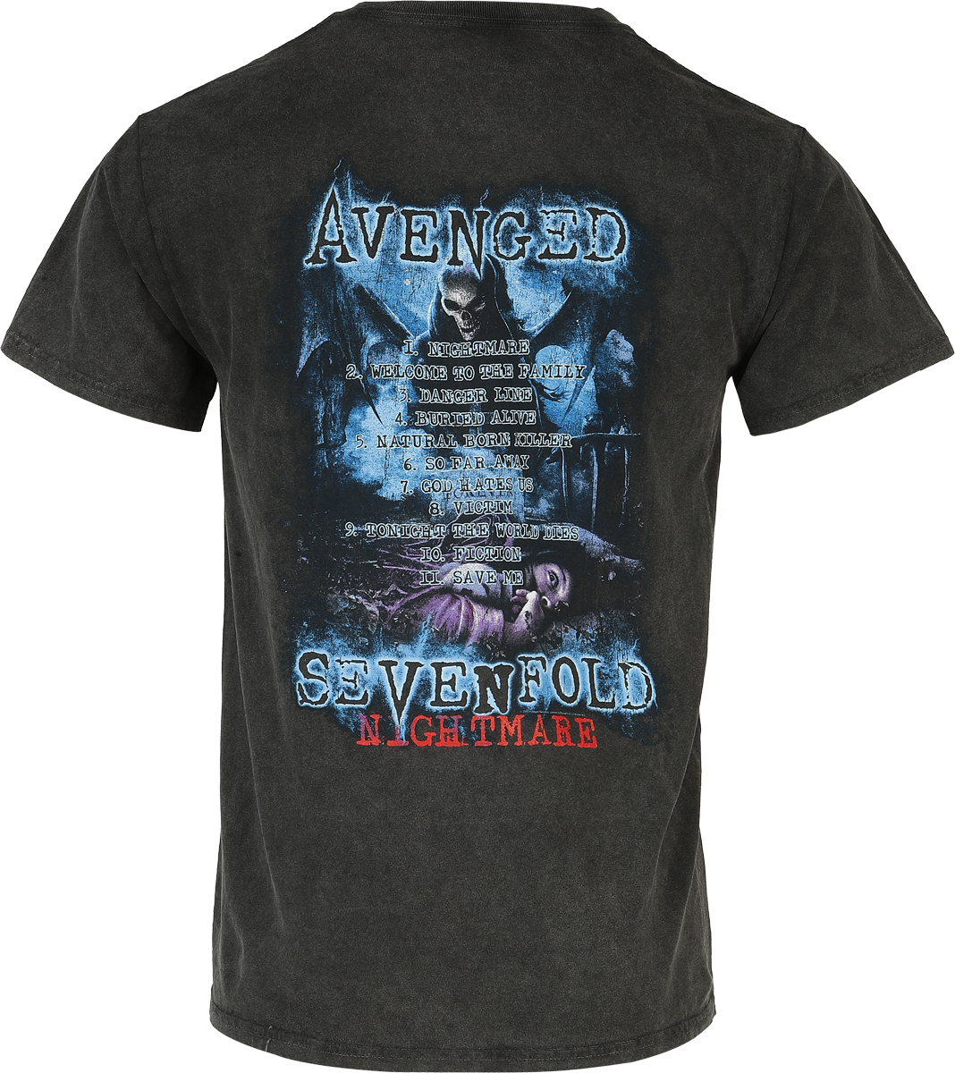 Avenged Sevenfold Nightmare Tour T-Shirt black - Image 3