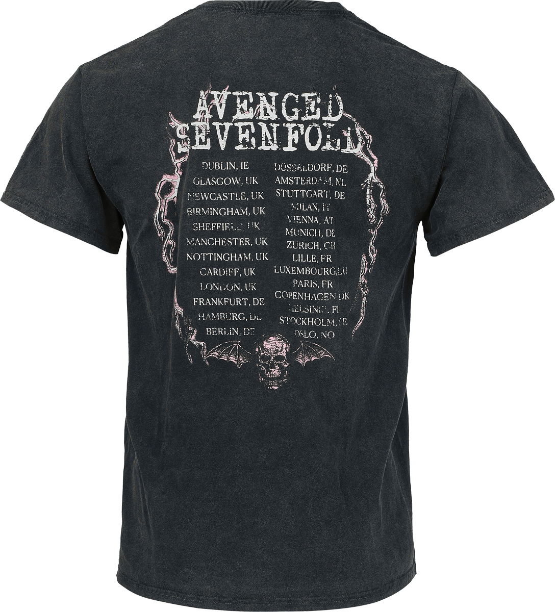 Avenged Sevenfold Skeleton Tour T-Shirt black - Image 3