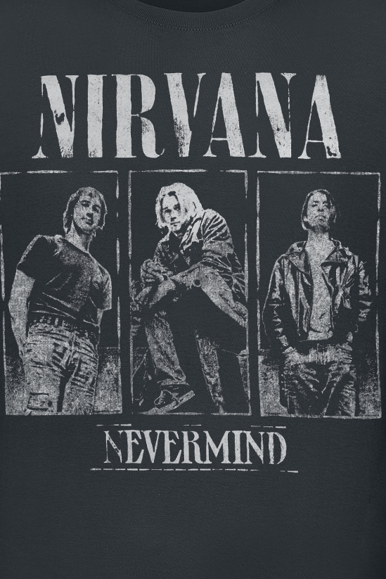 Nirvana Nevermind Photo T-Shirt black - Image 3