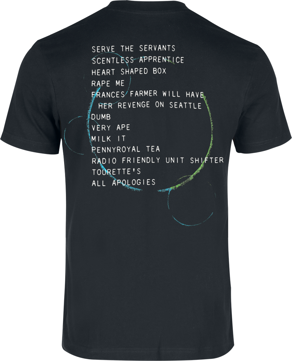 Nirvana Utero Tracklist T-Shirt black - Image 3