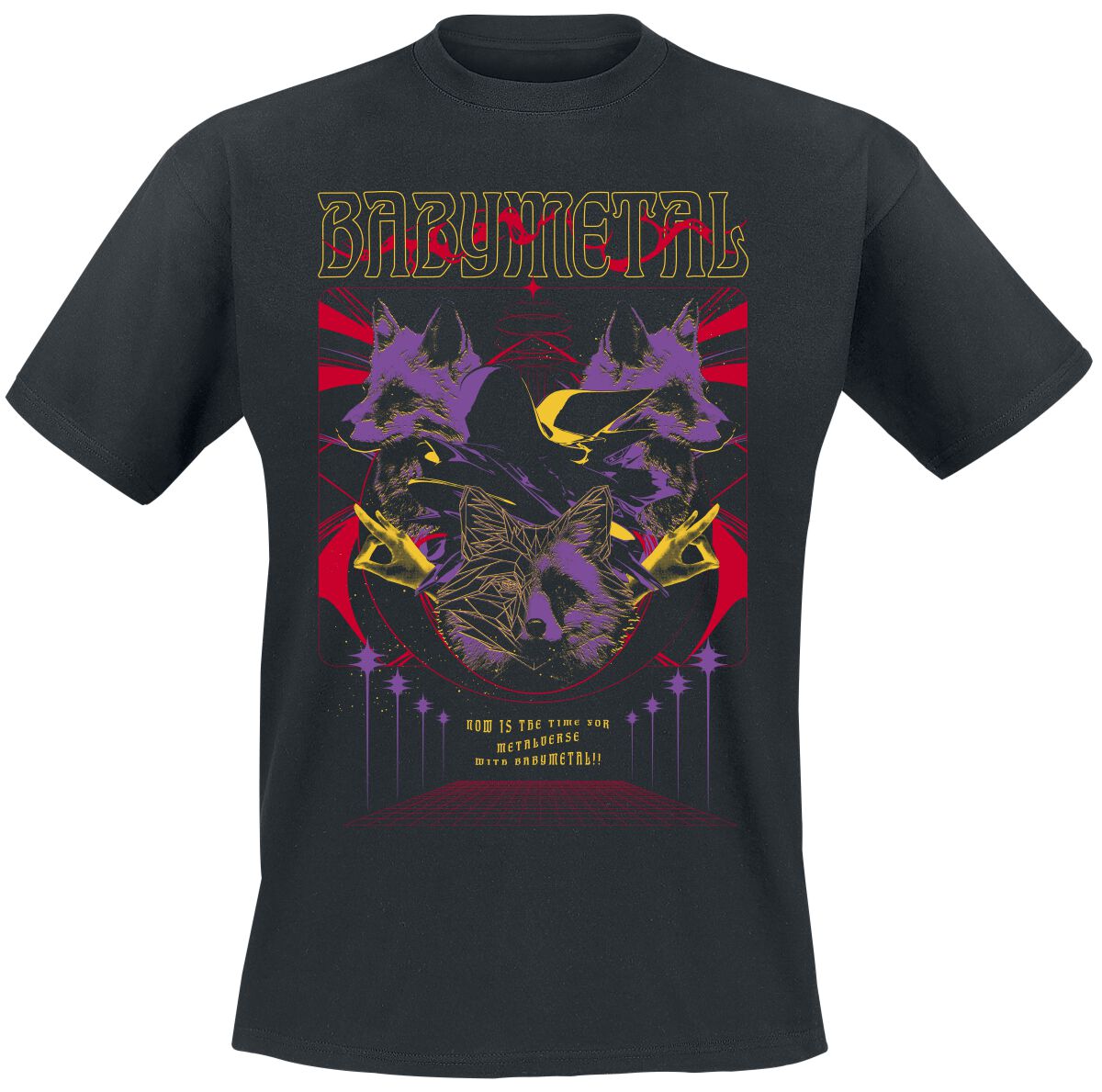 Babymetal Tour Poster T-Shirt black - Image 2