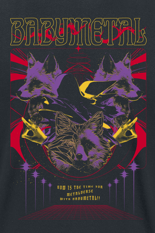 Babymetal Tour Poster T-Shirt black - Image 3
