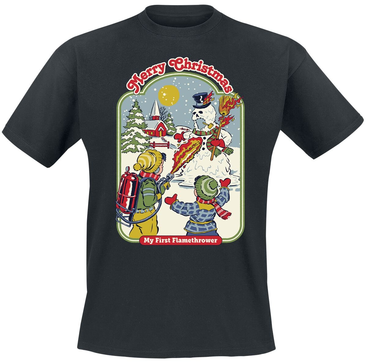 Steven Rhodes My First Flamethrower T-Shirt black - Image 2