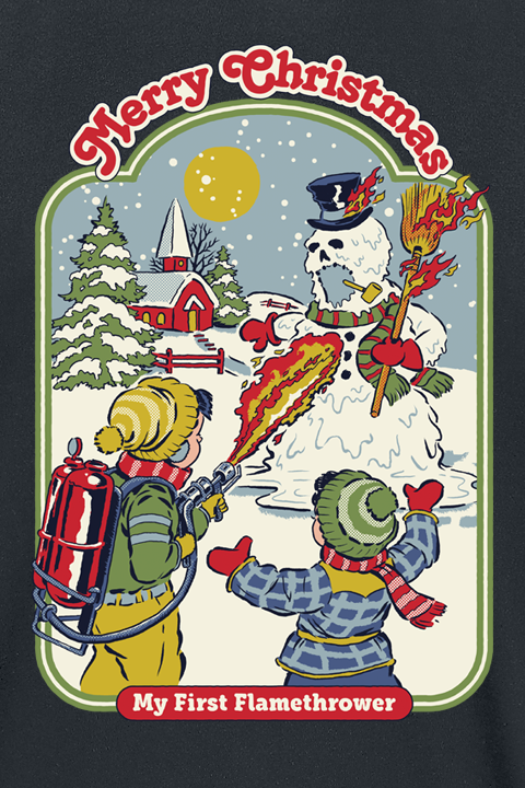 Steven Rhodes My First Flamethrower T-Shirt black - Image 3