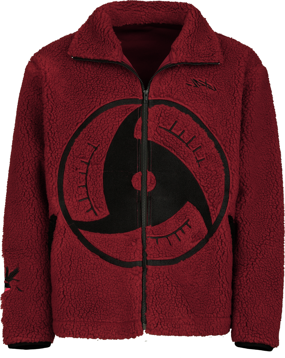 Naruto Shippuden Mangekyō Sharingan Mid-Season Jackets red - Image 3