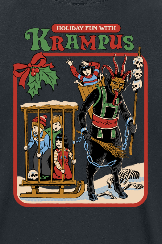 Steven Rhodes Fun with Crampus T-Shirt black - Image 3