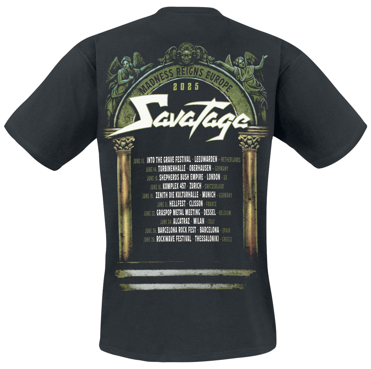 Savatage Hotmilk - Tour 2025 T-Shirt black - Image 3
