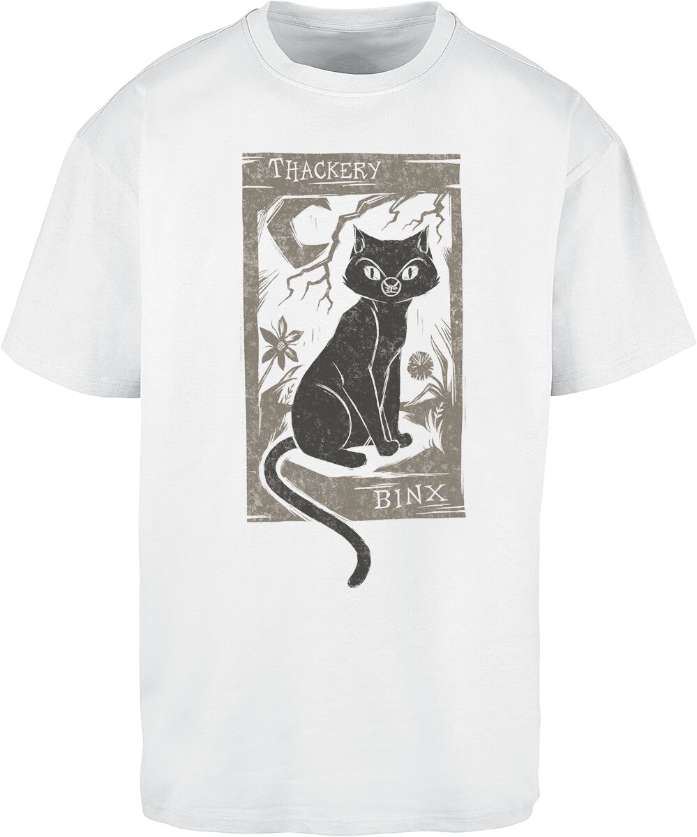Hocus Pocus Woodcut - Thackery Binx T-Shirt white - Image 2