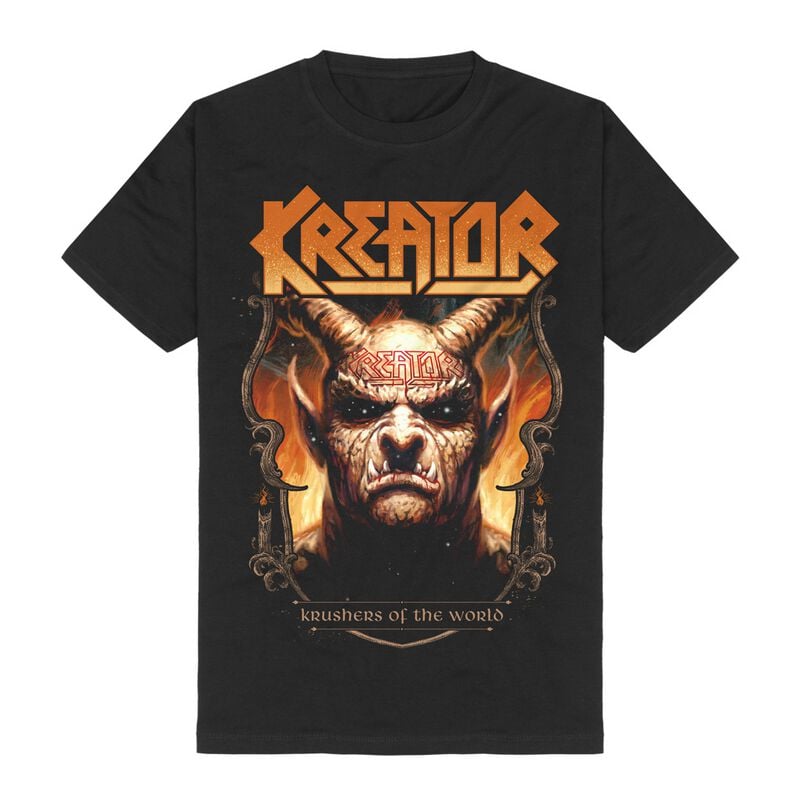 Kreator Krushers of the World Demon Crest T-Shirt black - Image 2