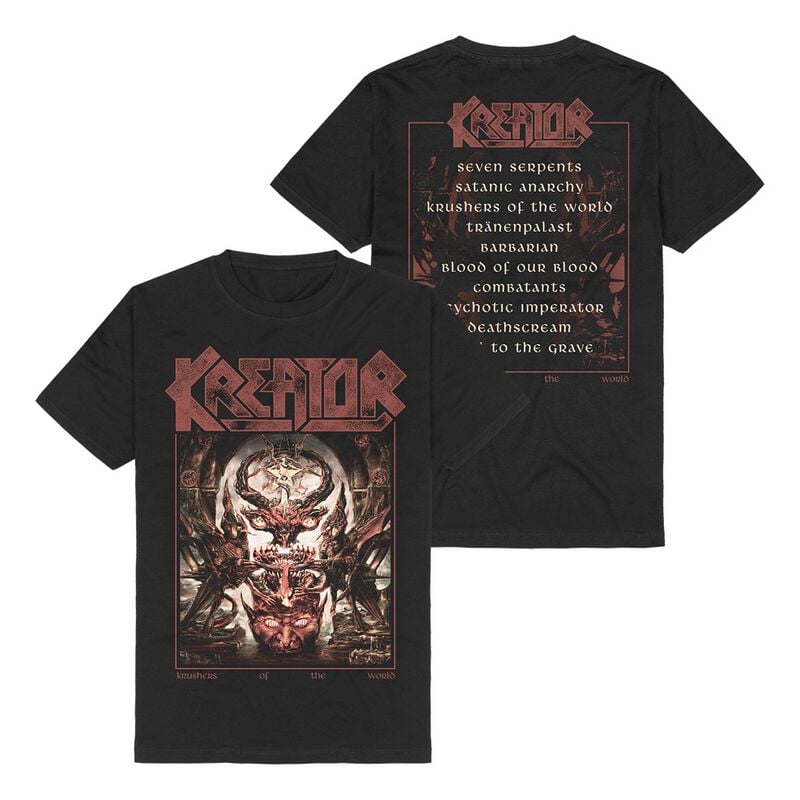 Kreator Krushers of the World Vintage Cover T-Shirt black - Image 2