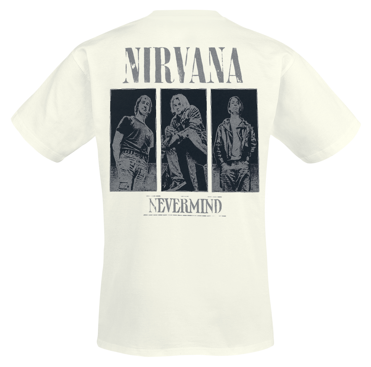 Nirvana Nevermind Photo T-Shirt white - Image 3