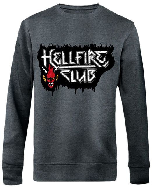 Stranger Things Hellfire Club Sweatshirt dark grey - Image 2