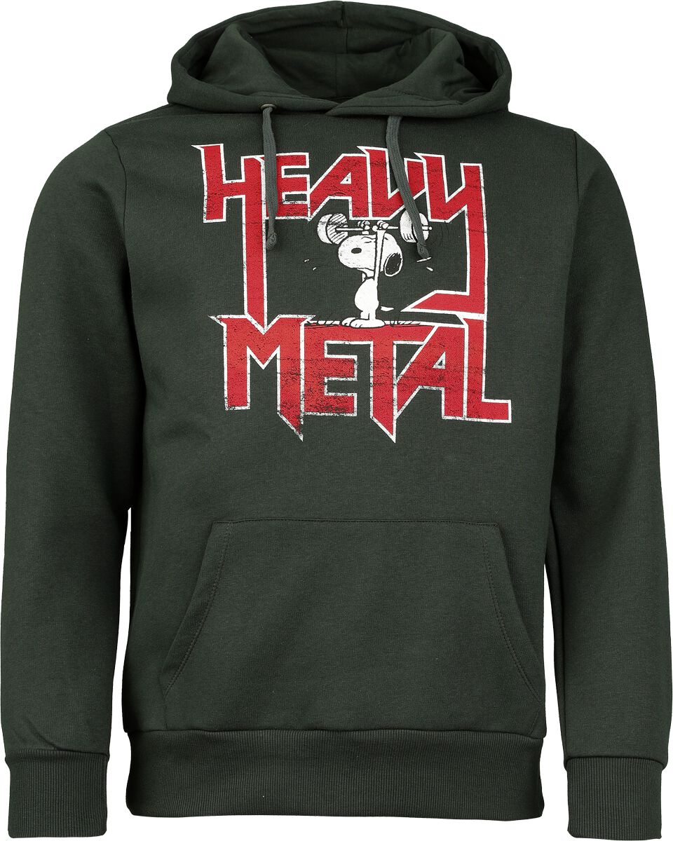 Peanuts Heavy Metal Hoodie dark green - Image 2