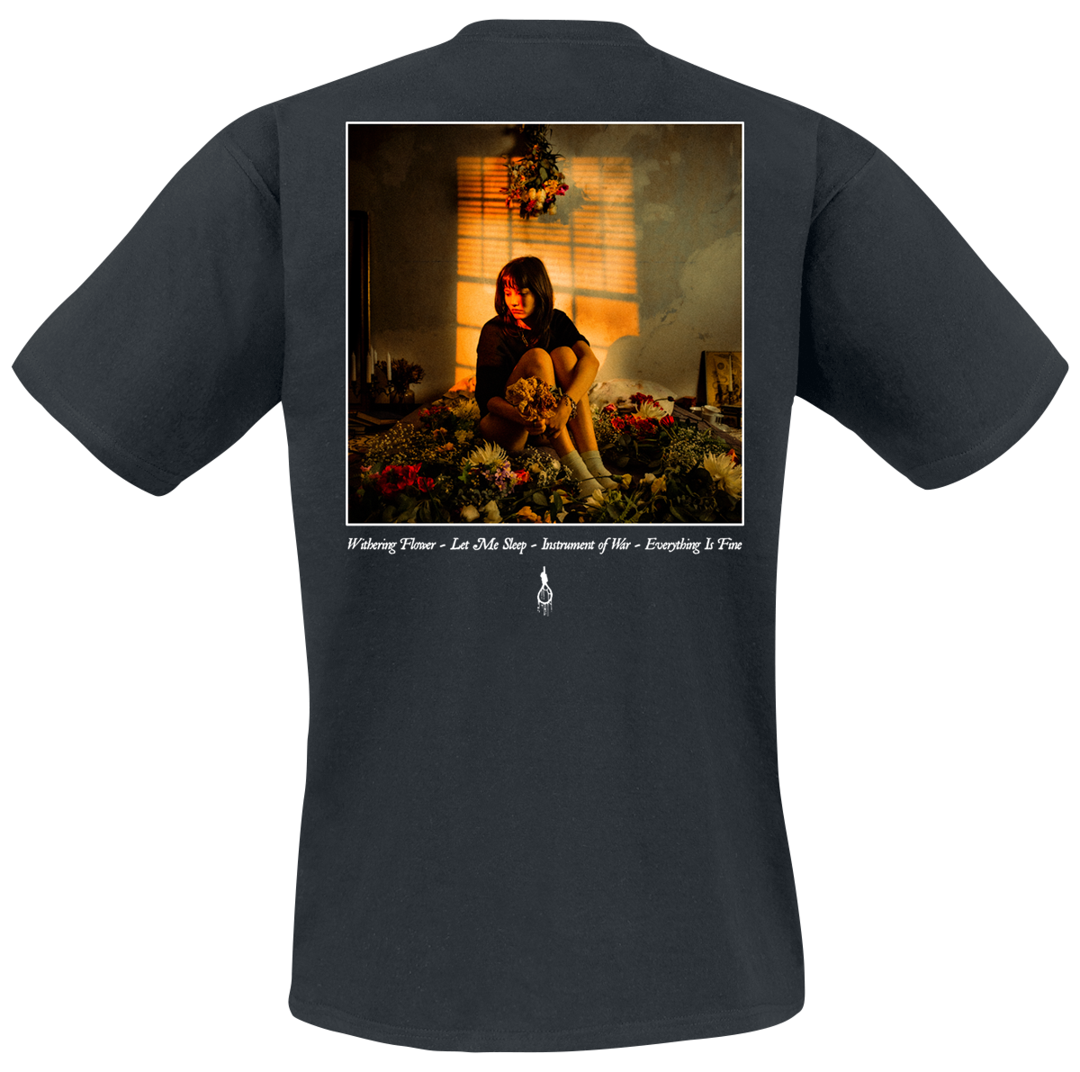 Paleface Swiss Withering Flower T-Shirt black - Image 3