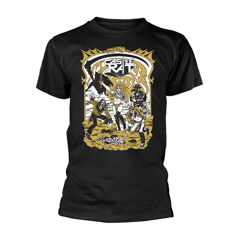 Castle Rat Dragon Portal T-Shirt black - Image 2