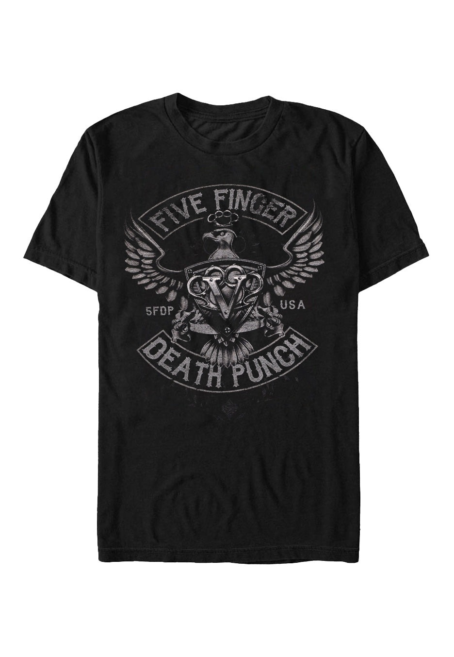 Five Finger Death Punch - Howe Eagle Crest - T-Shirt - black - XXL - 100% Cotton