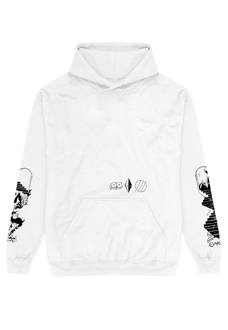 I Prevail - Alpha Omega White - Hoodie - white - XXL - 80% Cotton, 20% Polyester,Sweat