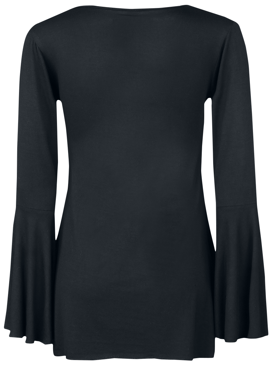 Gothicana by EMP Bat Country Long-sleeve Shirt black - Image 3