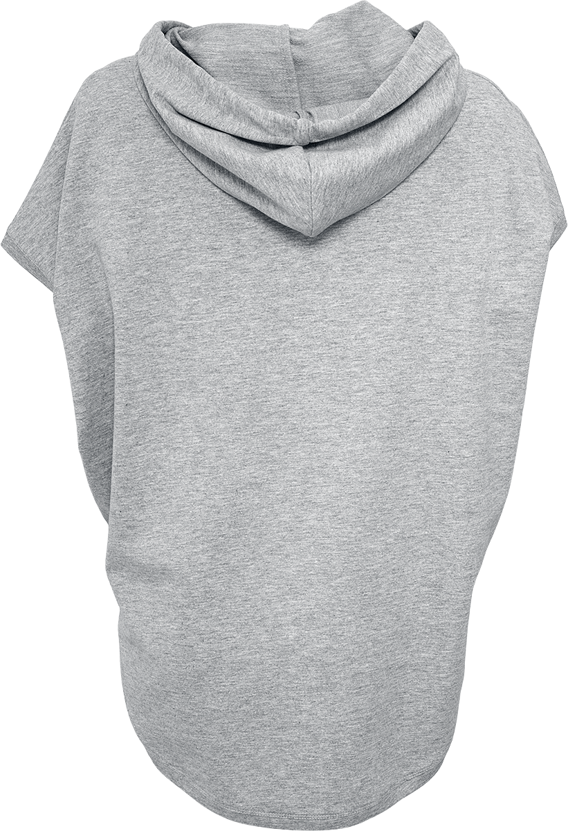 Urban Classics Ladies Sleeveless Terry Hoody T-Shirt grey - Image 3