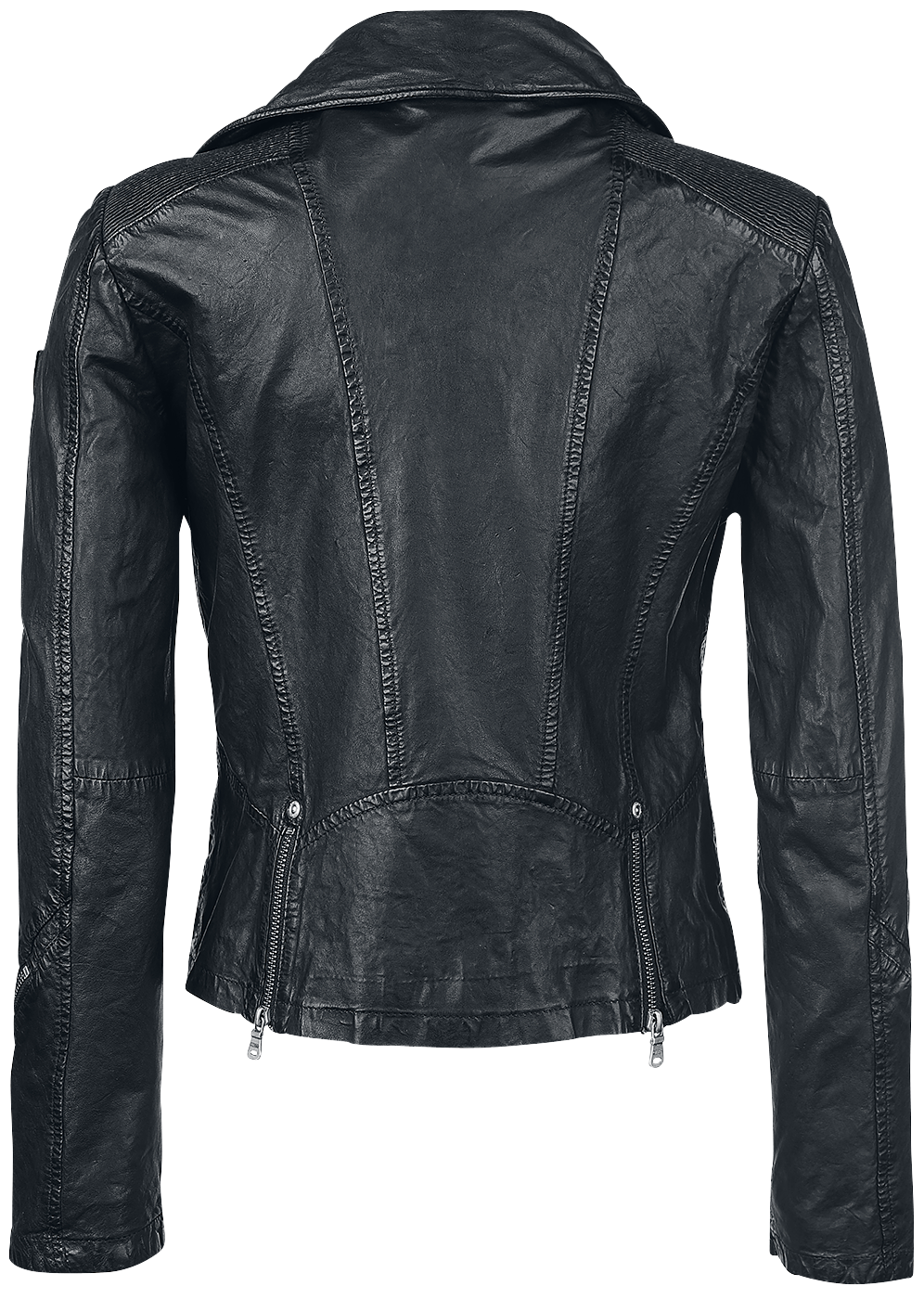 Gipsy Happy Silver Leather Jacket black - Image 3