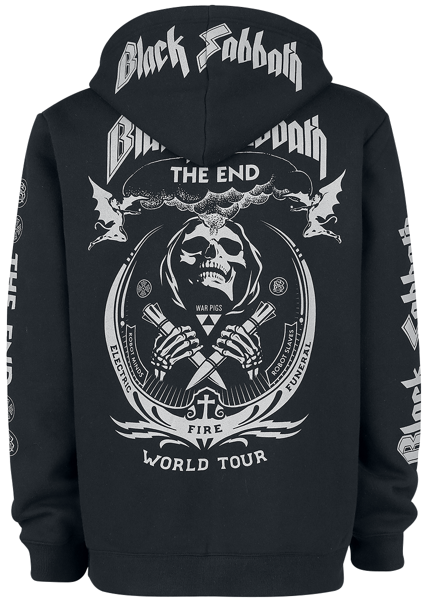Black Sabbath The End - Grim Reaper Hoodie Jacket black - Image 3