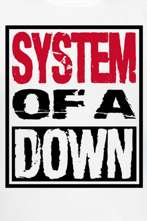 System Of A Down Triple Stack Box T-Shirt white - Image 3