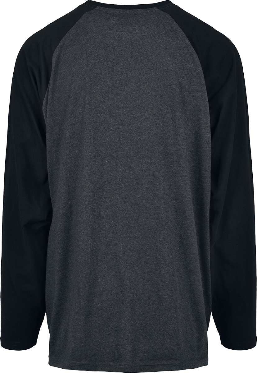 Urban Classics Raglan Contrast Longsleeve Long-sleeve Shirt grey charcoal - Image 3