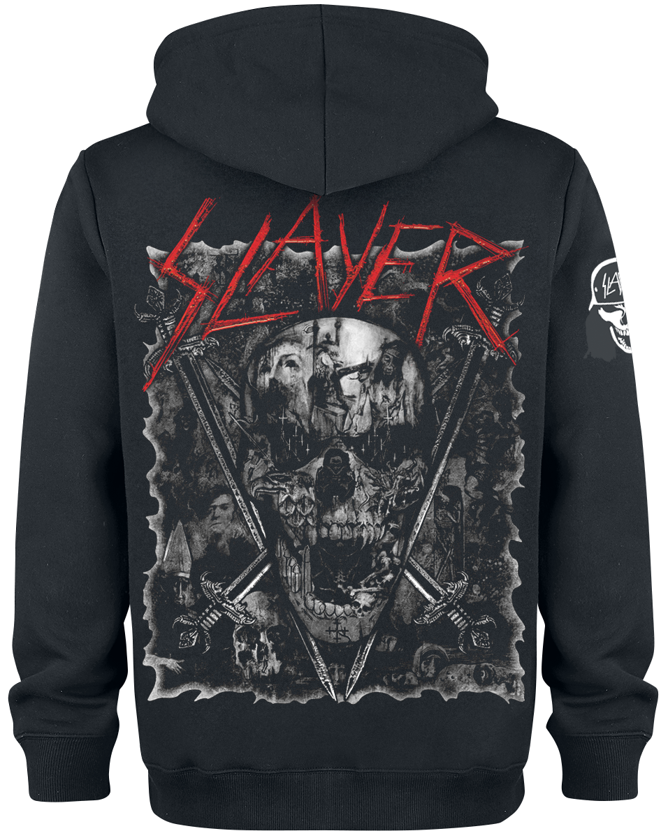Slayer Sword Skull Hoodie Jacket black - Image 3