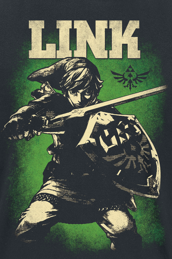 The Legend Of Zelda Link - Hero Of Hyrule T-Shirt black - Image 3