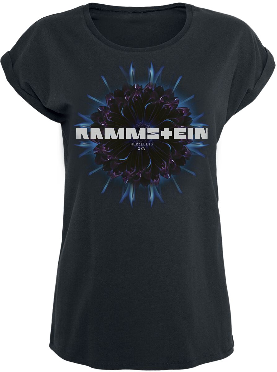 Rammstein Herzeleid Blume T-Shirt black - Image 2