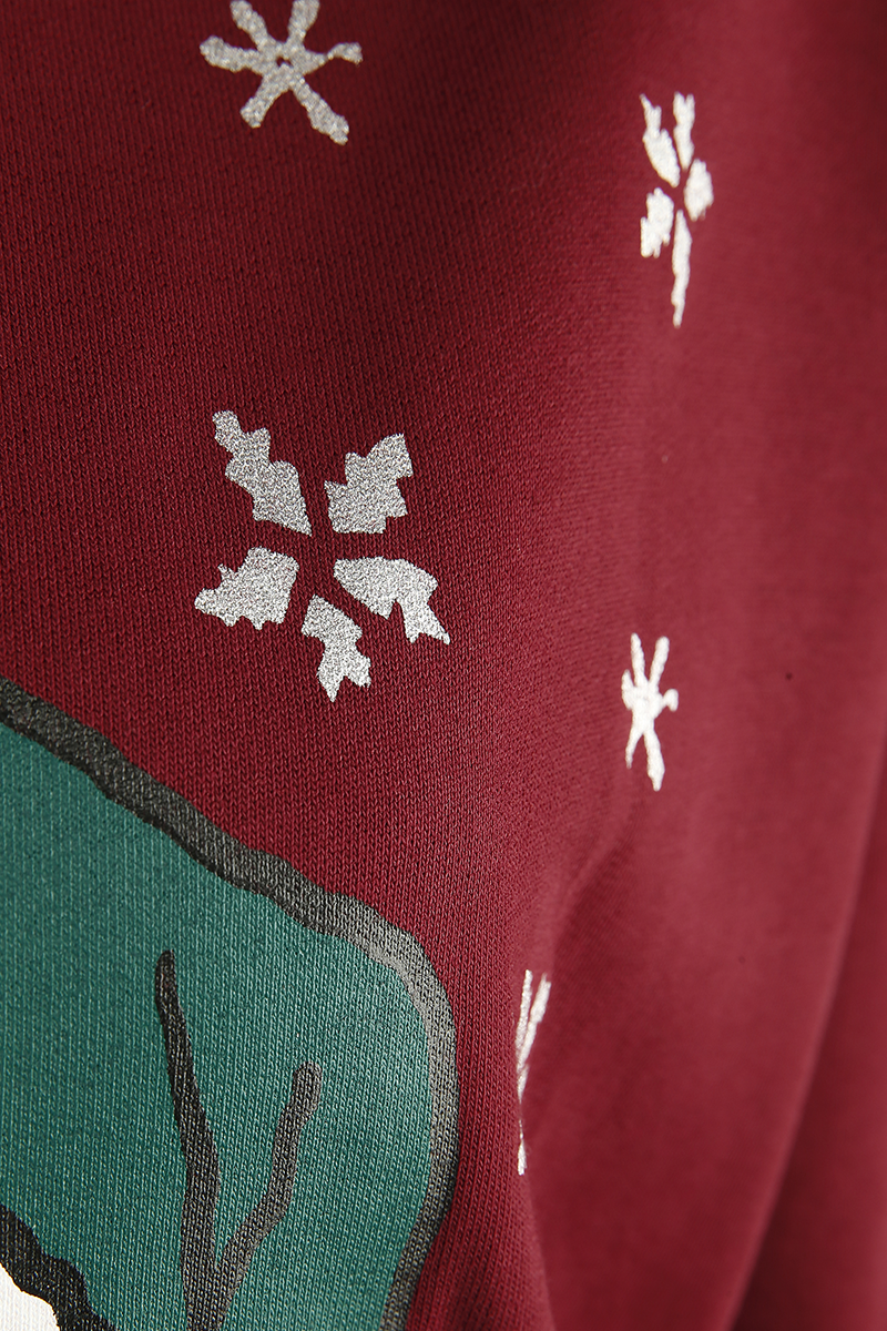Peanuts Snoopy - Oversized Christmas Jumper red - Image 3