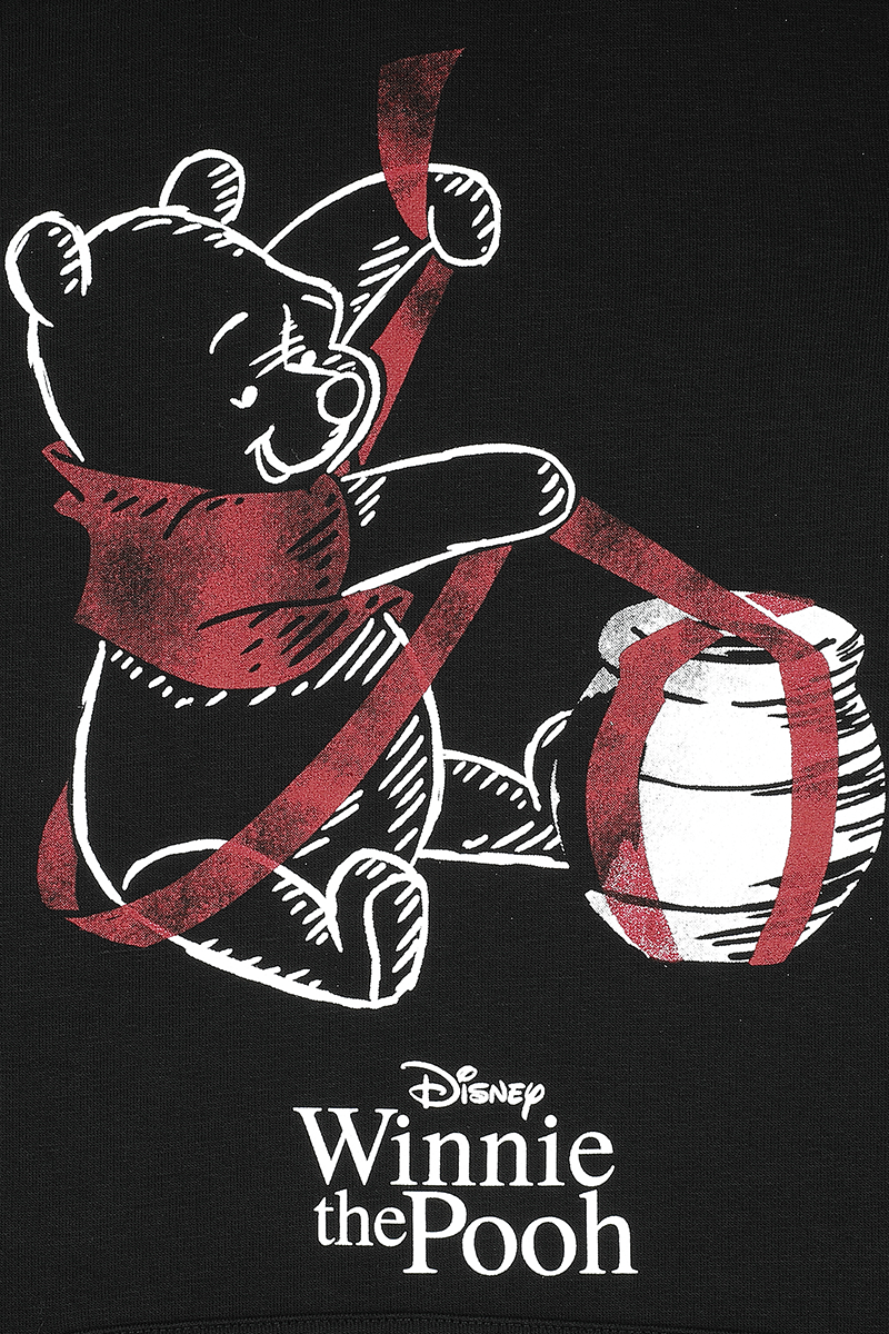 Winnie the Pooh The Gift Hoodie black red - Image 3