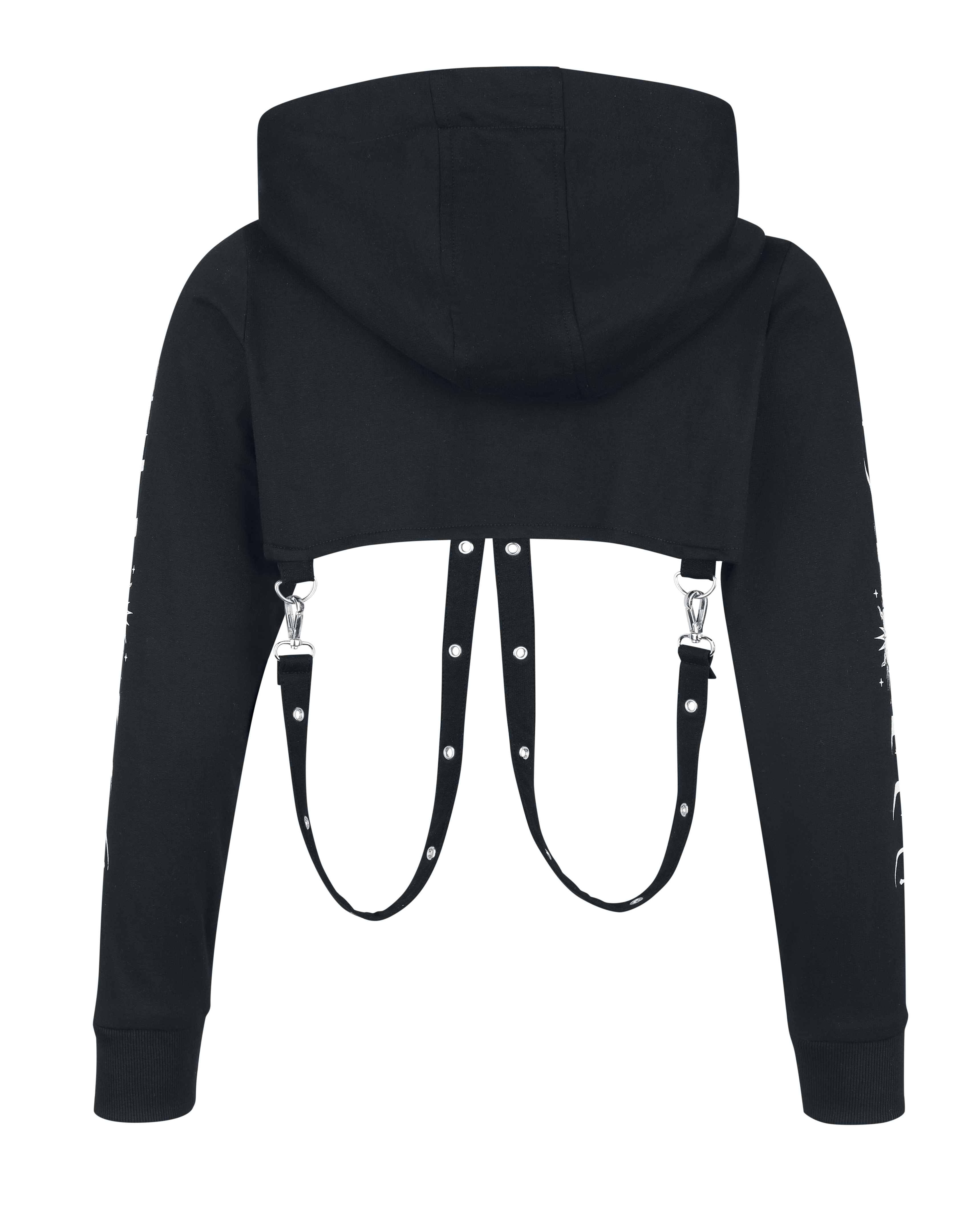 Gothicana by EMP Crop Hoodie Hoodie black - Image 3